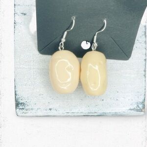 4973u. Plastic Potato Earrings